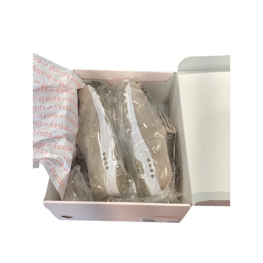 Easy Spirit Traveltime Women 10 W Light Natural White Clogs Mules ESTRAVELTIME